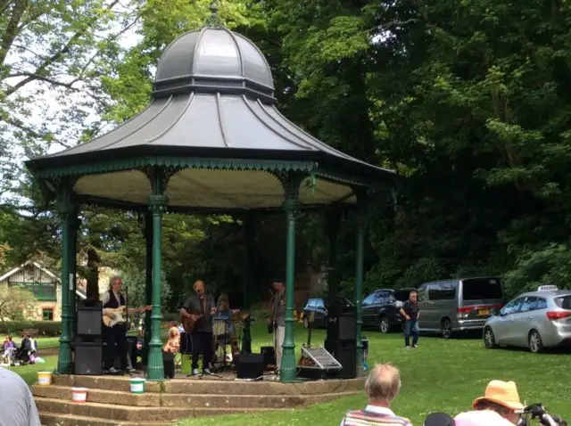 WatEvvA playing on the bandstand