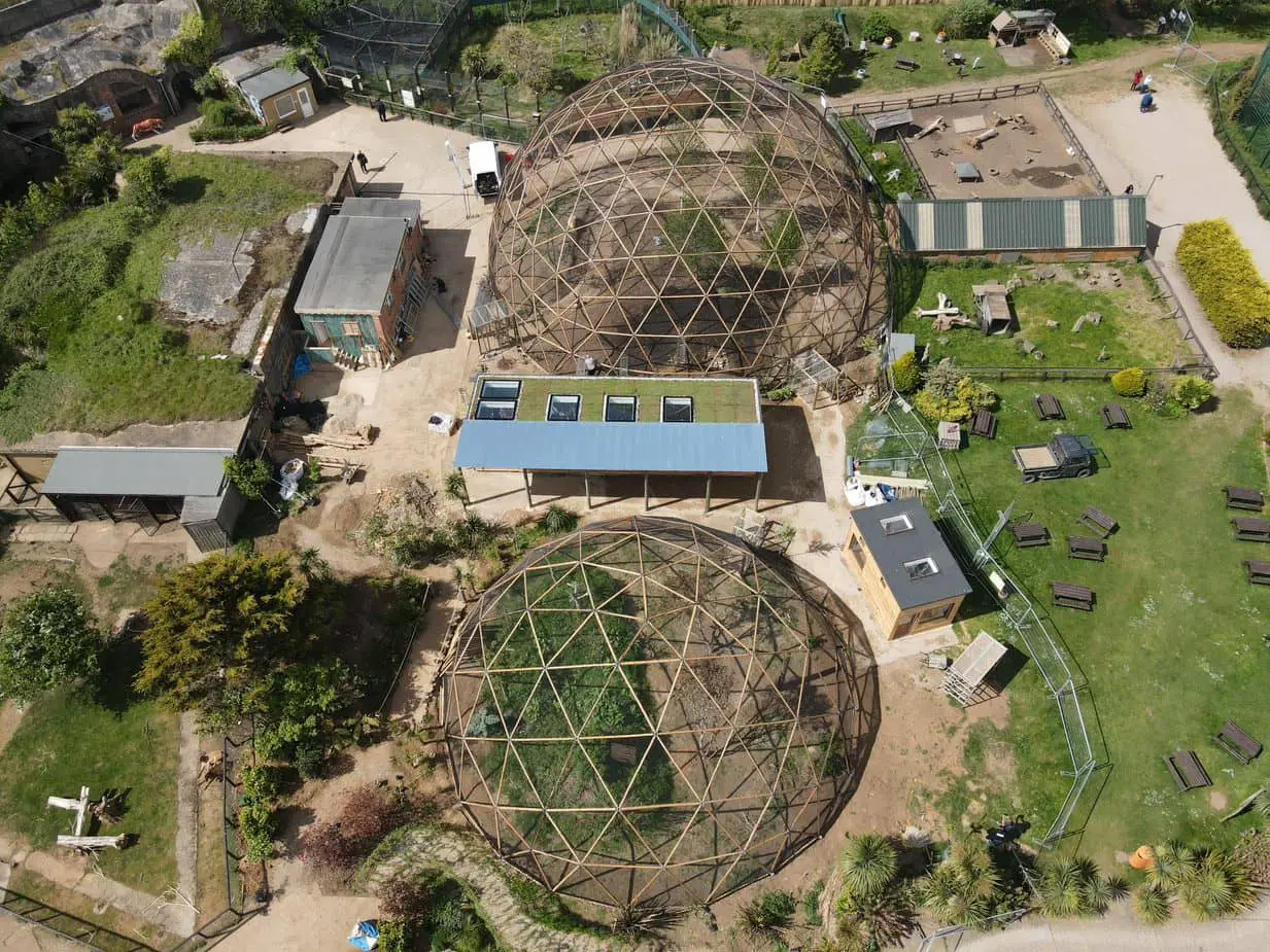 Primate facility from above