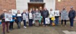 Sandown Community Association protestors outside court