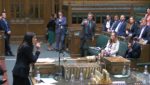 Bob Seely pointing at Lisa Nandy in Parliament