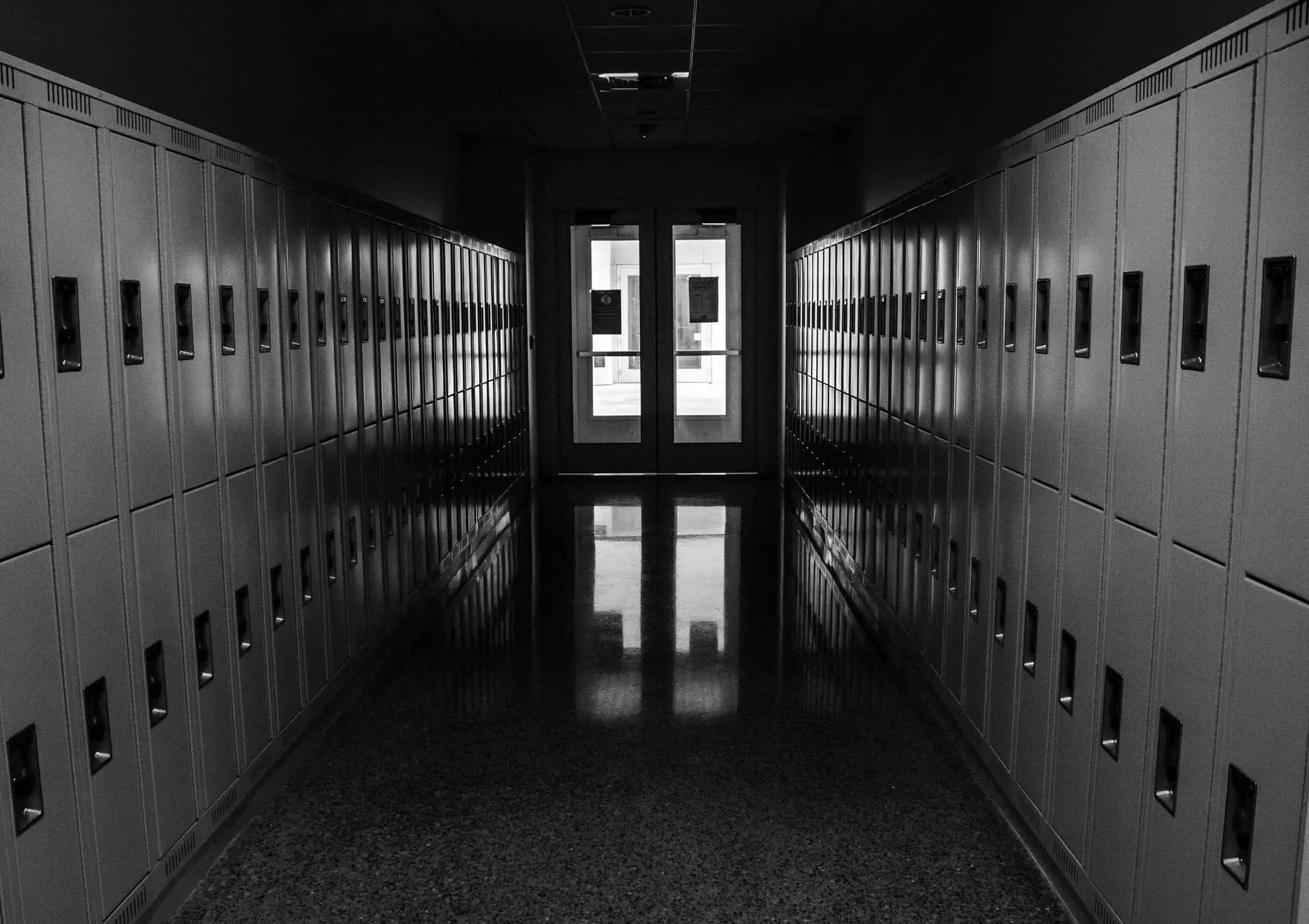 Corridor of lockers