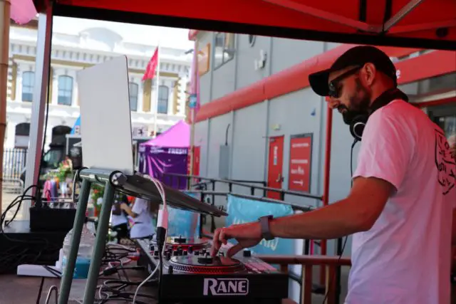 DJ At Red Funnel terminal