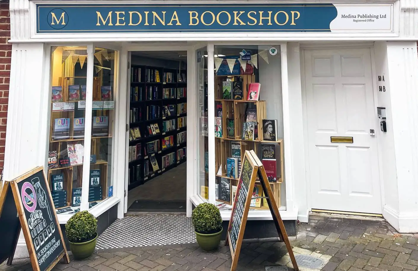 Medina bookshop from the outside