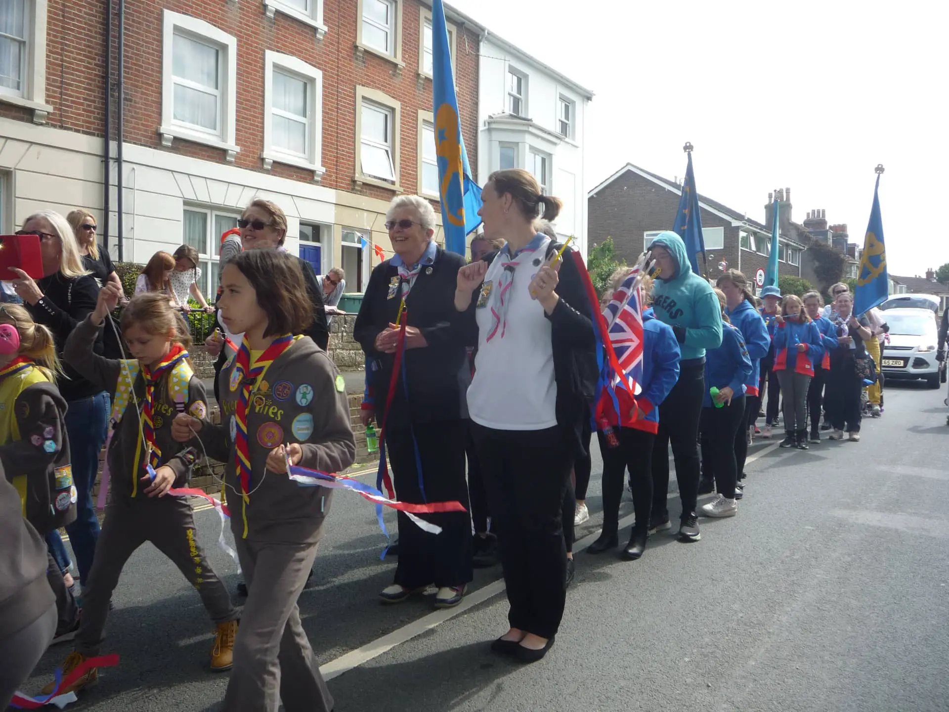 Girlguiding Isle of Wight on Newport Jubilee parade