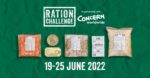 Ration Challenge poster with food laid out