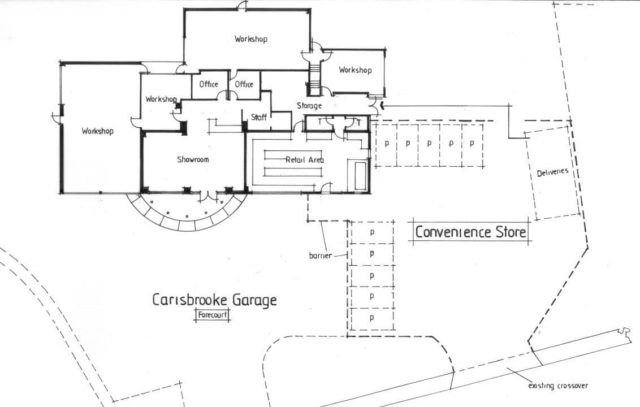 Plans for Sixers garage in Carisbrooke 