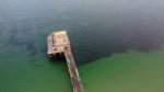 Aerial view of Totland Pier by Isle of Wight Guru