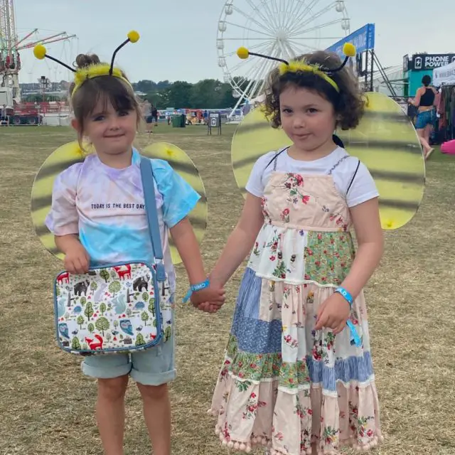 Two Isle of Wight Festival children