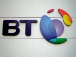 BT Logo on side of building