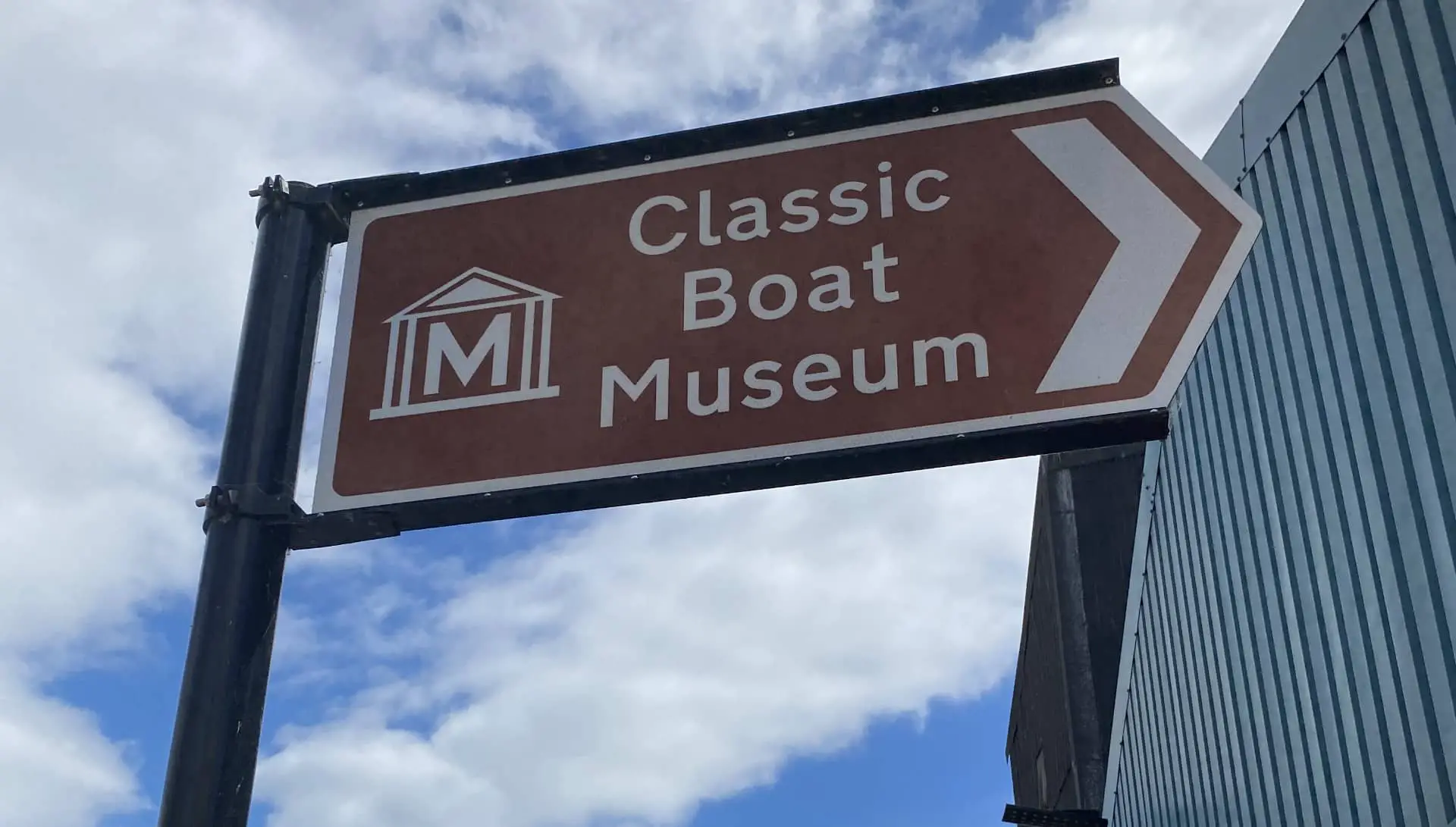 Classic Boat Museum signage