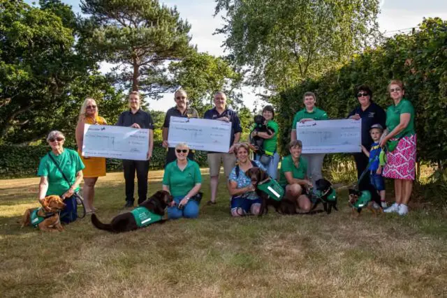 Giant Cheque presentation by the TVR Summer Camp organisers