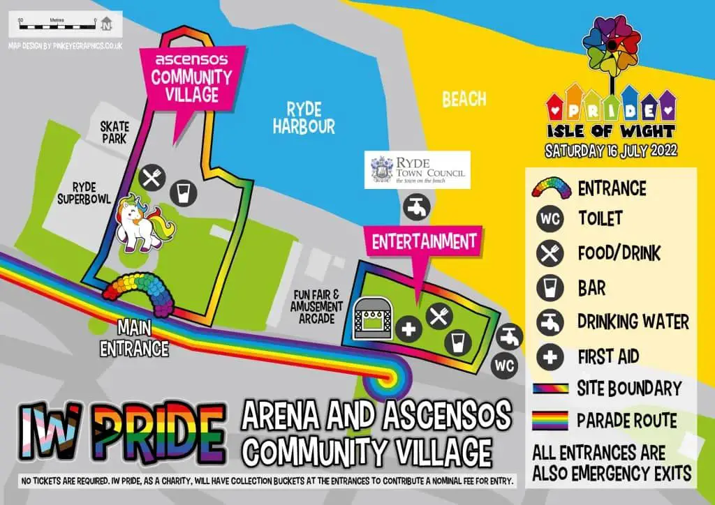 IW Pride 2022 Site Map
