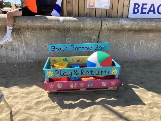 Borrow Box on the beach