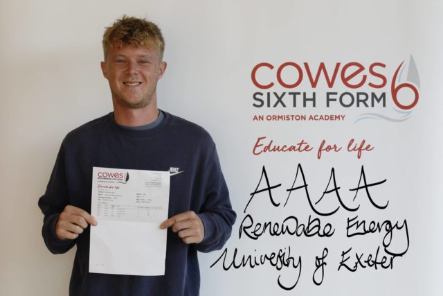 George Robinson with his results