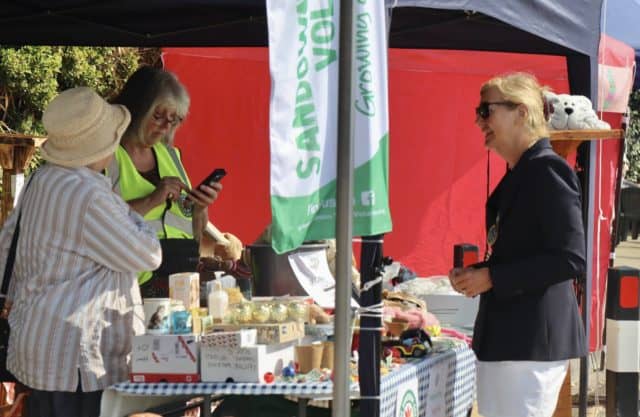 High Sheriff Kay Marriott meets Regatta stallholders