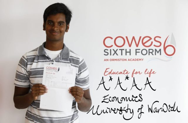 Sanjay Kakurla with his results