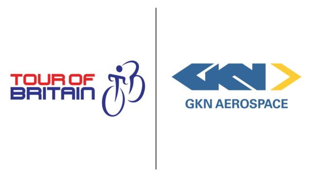 Tour of Britain and  GKN Aerospace logos-up