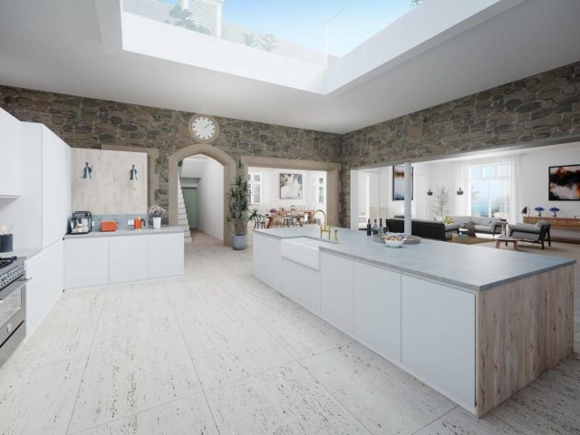 Turret House - CGI of proposed kitchen