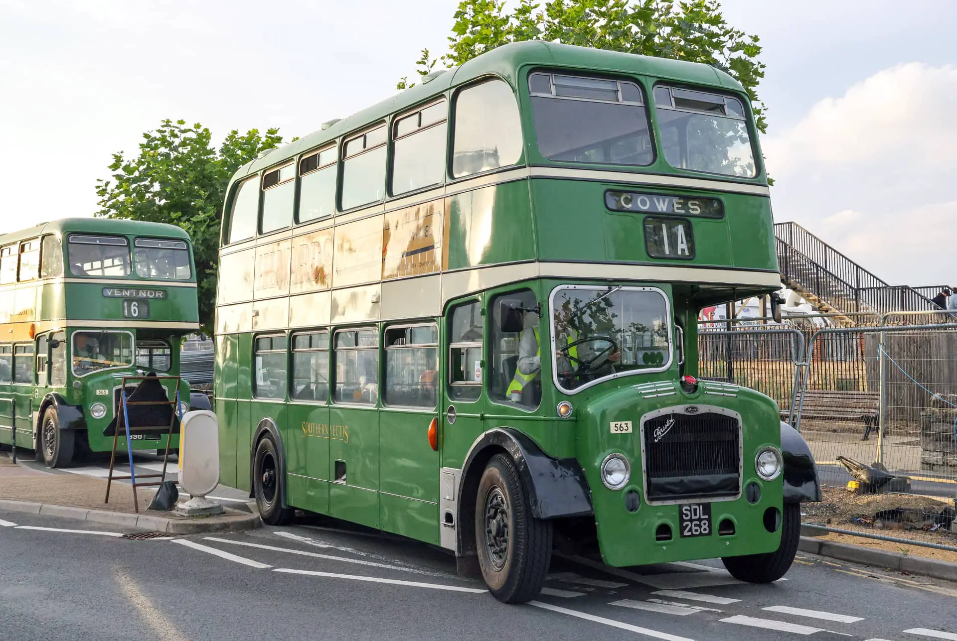 Vintage Southern Vectis Bus at Ryde Bus Station