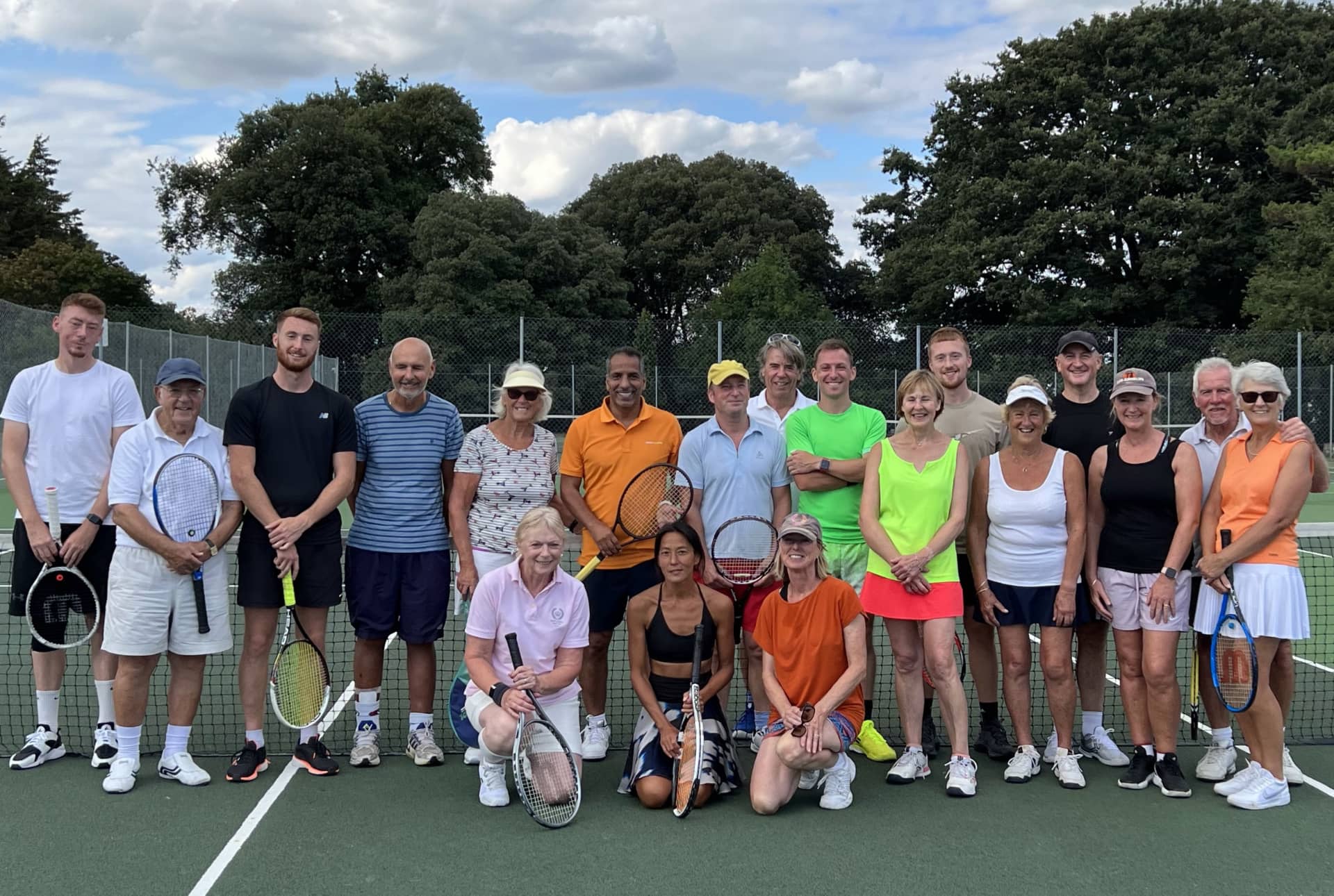 Cowes Summer Tennis Championship players