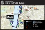 Map of queue for Queen's Lying-in-State