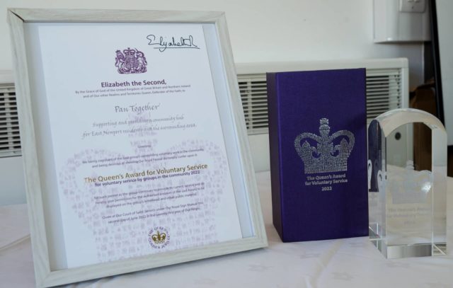 QAVS award and the QAVS certificate, signed by Her Late Majesty by Michael Dunkason