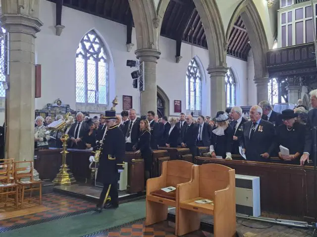 Attendees at Commemoration Service held at Newport Minster