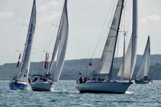UK Sail Training fleet in the Solent for the Small Ships Race 2022