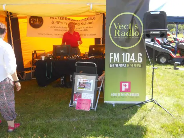 Vectis Radio outside broadcast at the County Show in 2019