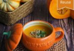 Pumpkin soup at Halloween