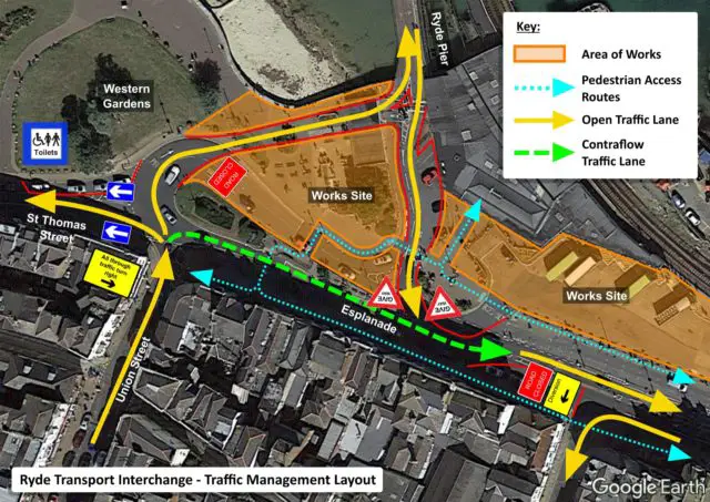 Maps of Northside Esplanade Closure