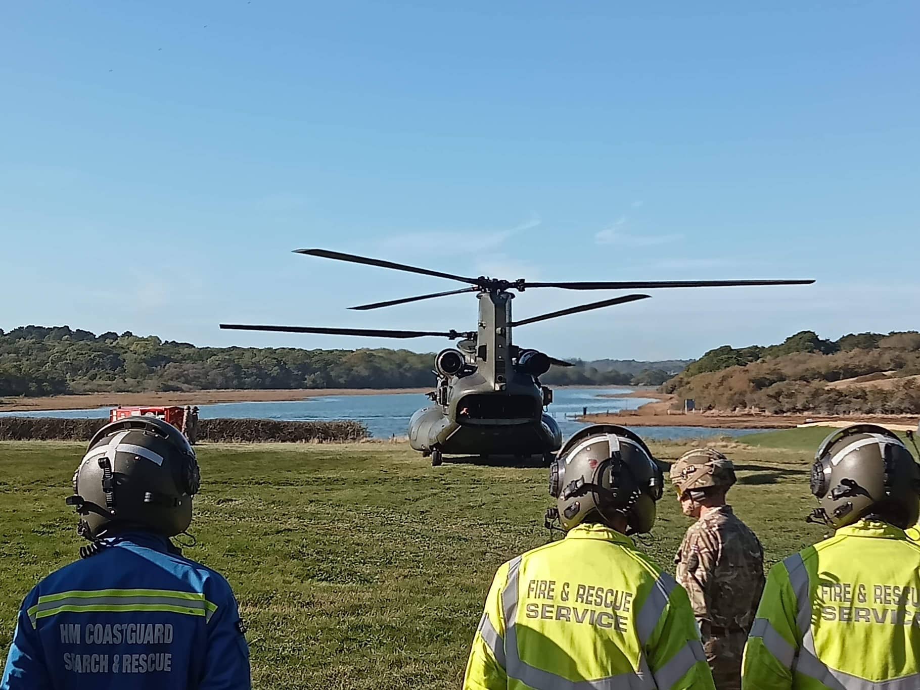 Chinook heavy lift exercise at Newtown