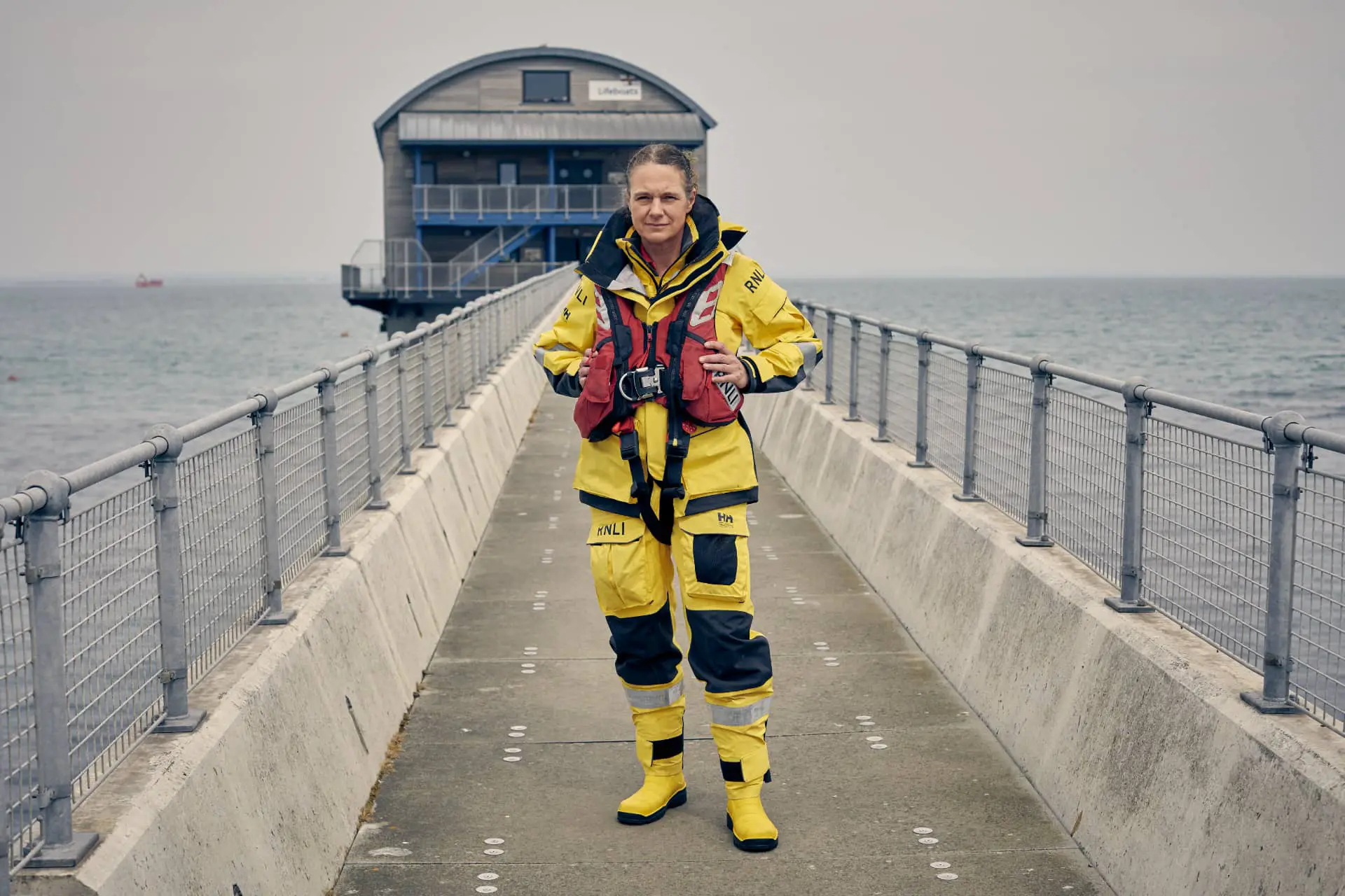 Dawn Hodge, First female Helm of Bembridge RNLI Inshore Lifeboat photographed by Tom Harrison