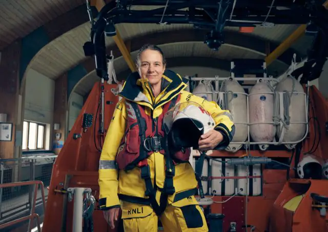 Dawn Hodge, First female Helm of Bembridge RNLI Inshore Lifeboat photographed by Tom Harrison