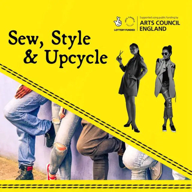 Ad for Sew, Style and Upcycle event