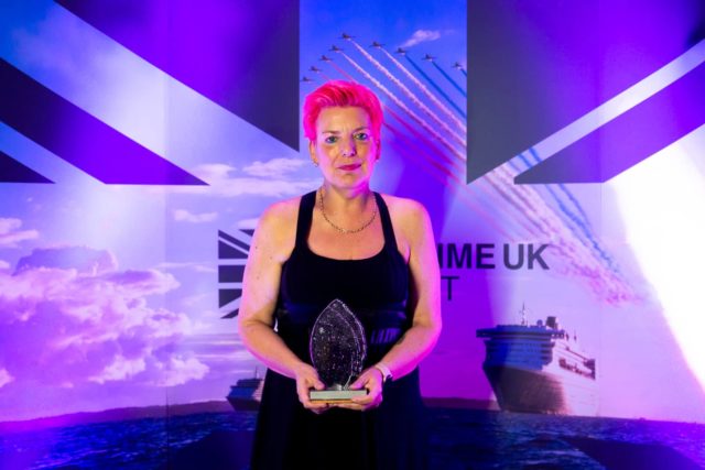Nell at the MUK Solent Awards 2022