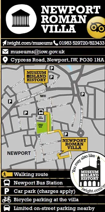 Newport Roman Villa map