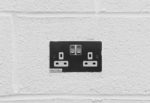 Plug socket on wall
