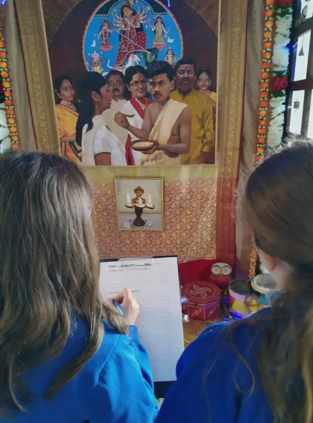 Children exploring religious artefacts - IW Council Heritage Service