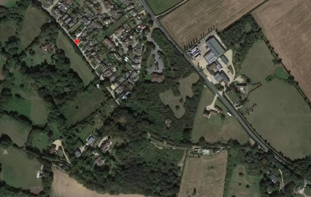 Outline Permission Sought For Development Of 46 New Homes On Outskirts   Aerial View Of Buckberry Lane Site With Housing Plans Google Maps 1024x650 