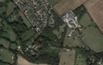 Aerial view of Buckberry lane site with housing plans -