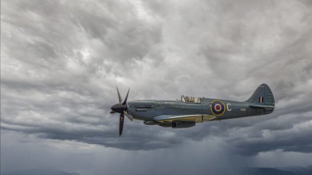 Spitfire Flypast by Chuck Eccleston ARPS