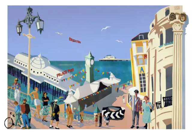 The Royal Pavilion bought the Original Collage of Brighton which was the first one of the series. made in 1986