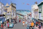 ‘Ryde, Gateway to the Island’ painting by Nicholas Martin showing view down Union Street, with Portsmouth in the background