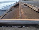 Seawall damage - photos of damage and cracks