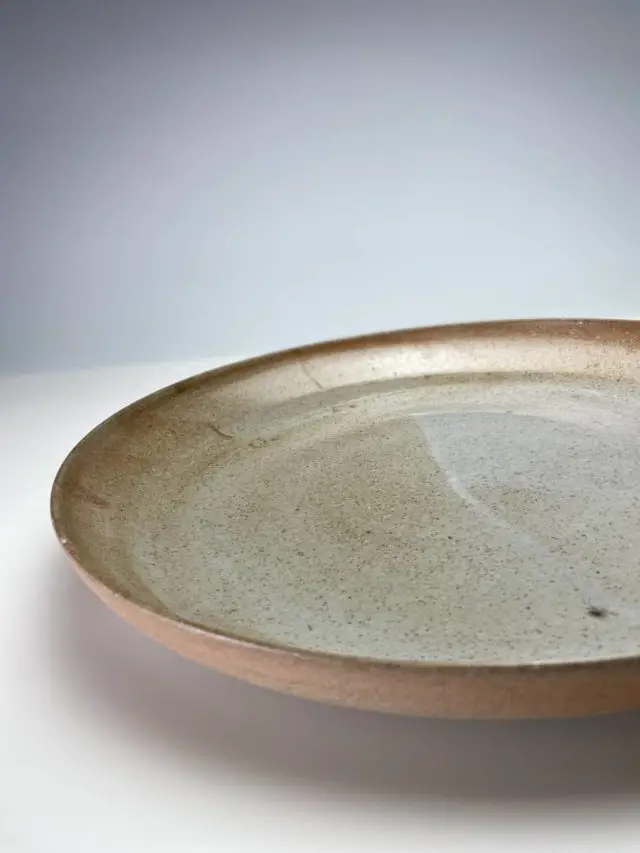 Stoneware Charger - a Shino glazed stoneware
