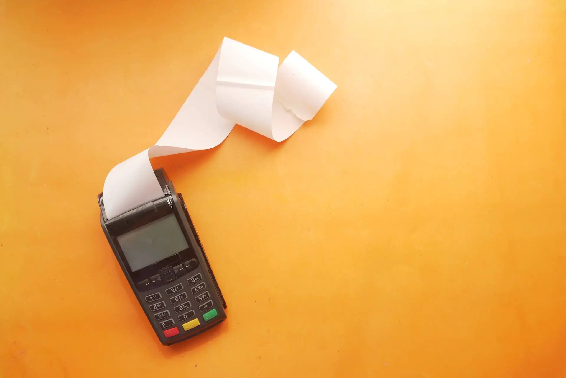 Calculator with receipt paper
