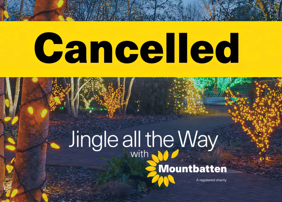 Poster announcing Jingle event is cancelled