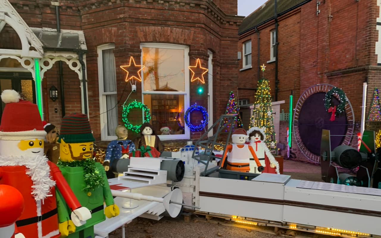 The Girling family's Star Wars Christmas Display