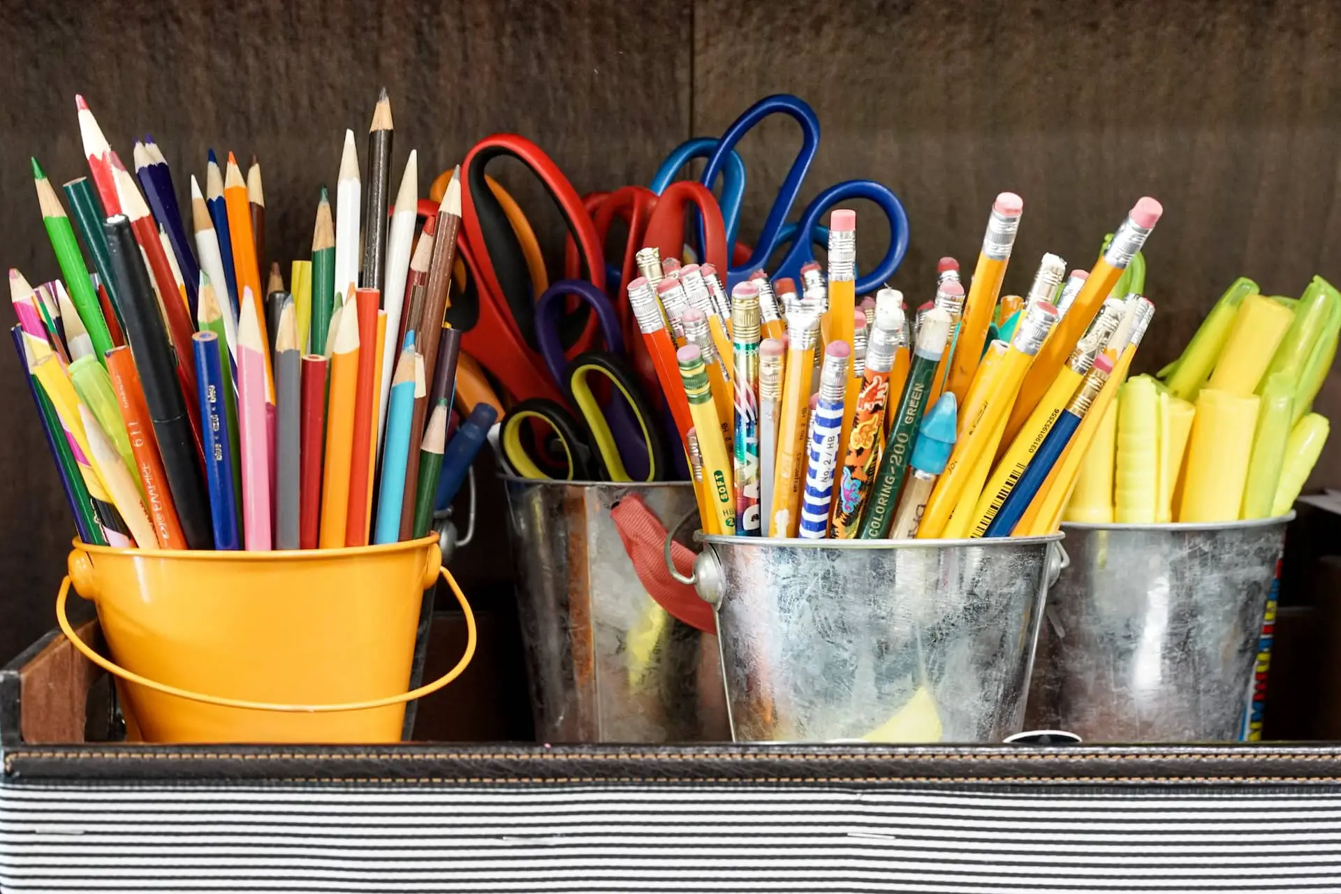 Pencils at primary school